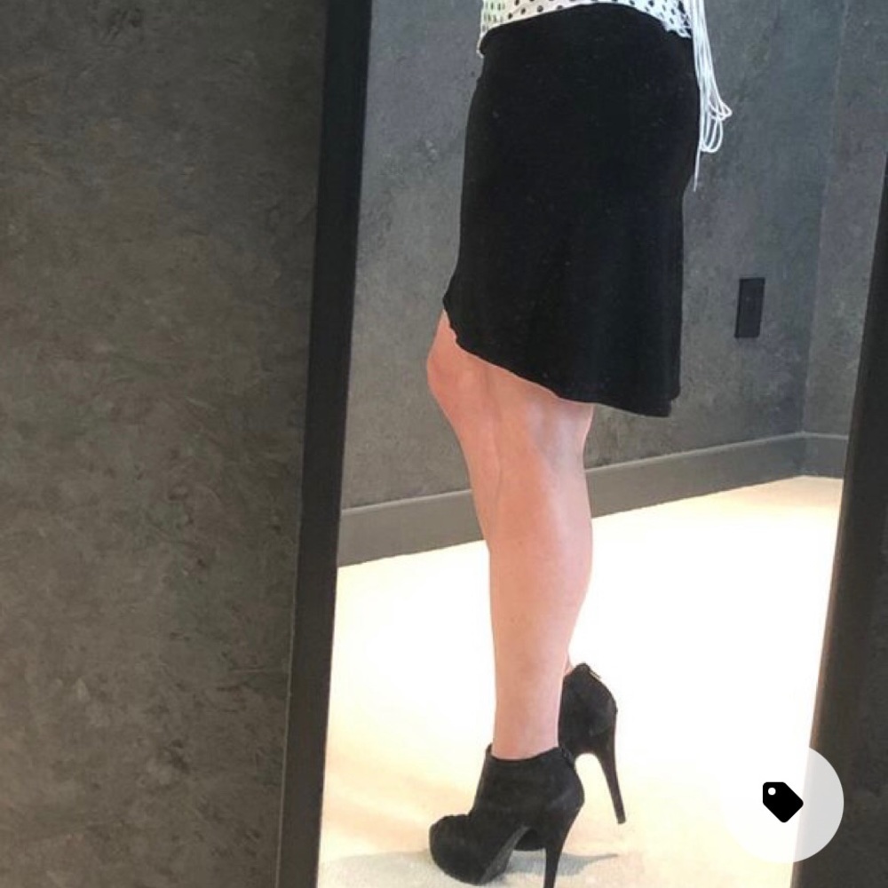 Max Studio Skirt with Kick-Pleat